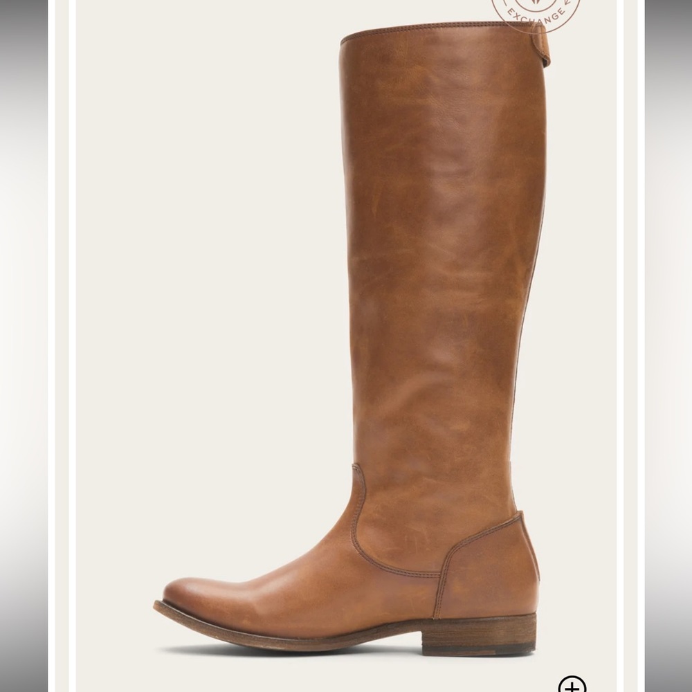Excellent condition Frye Melissa button back zip boots